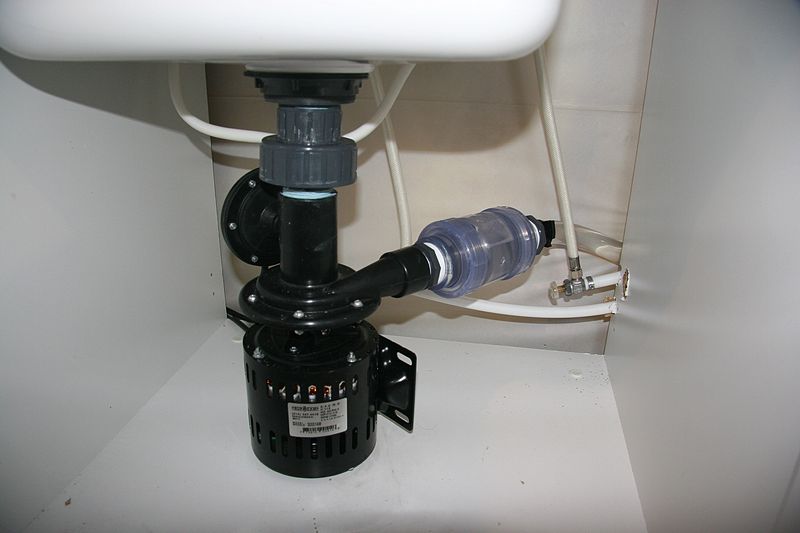 sump pump kitchen sink drain